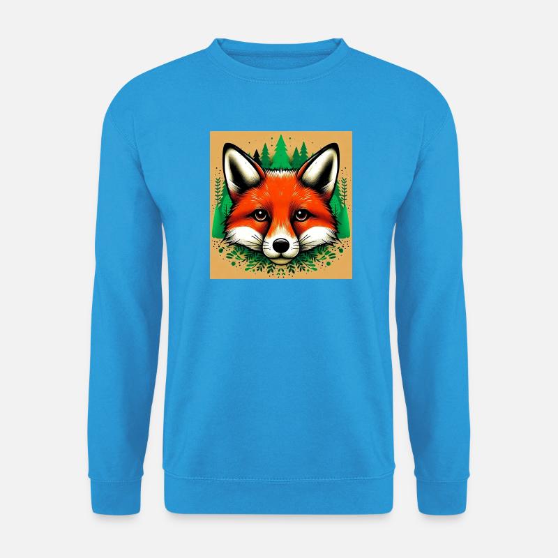 Fuchs - Unisex Pullover - Meeresblau