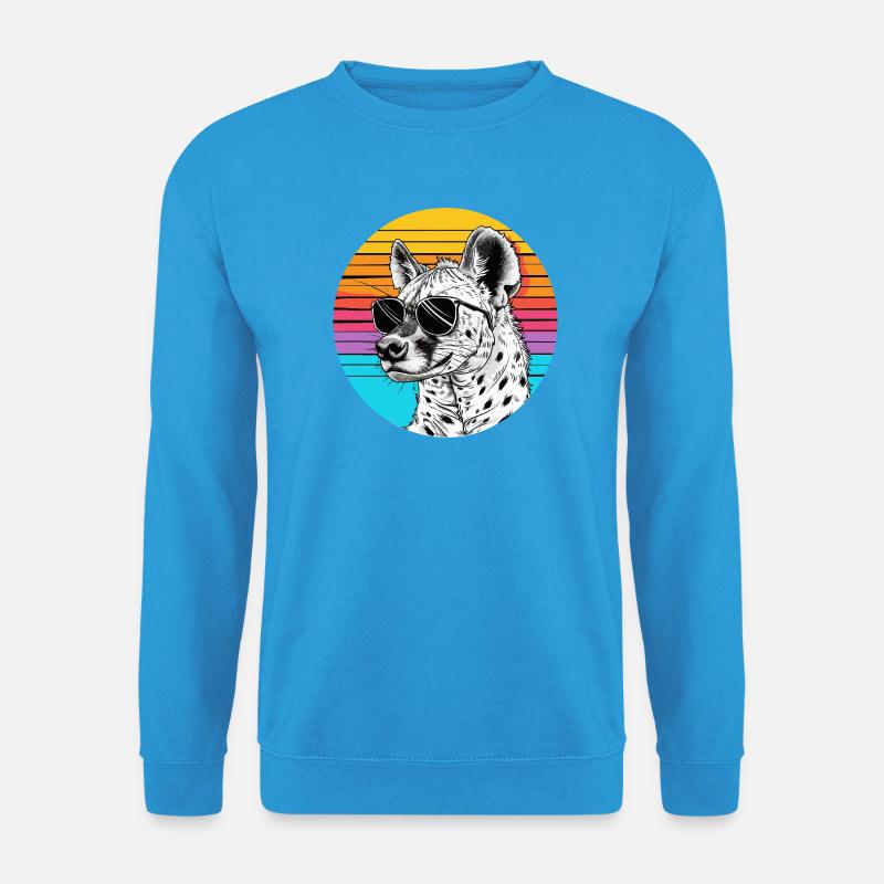Chill Gepard mit Sonnenbrille - Unisex Pullover - Meeresblau