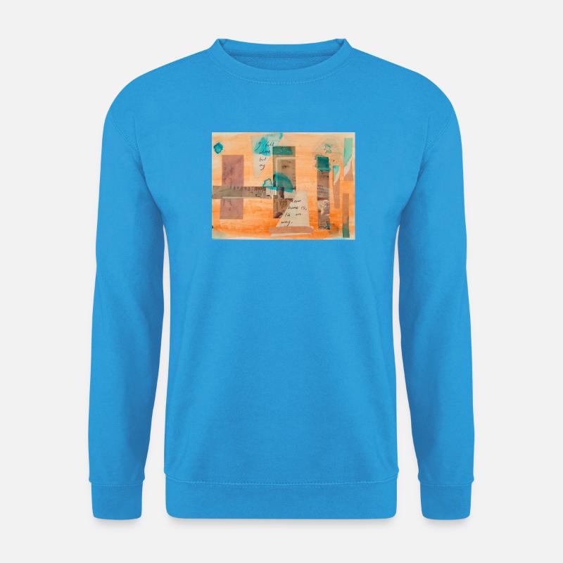 Collage - Unisex Pullover - Meeresblau