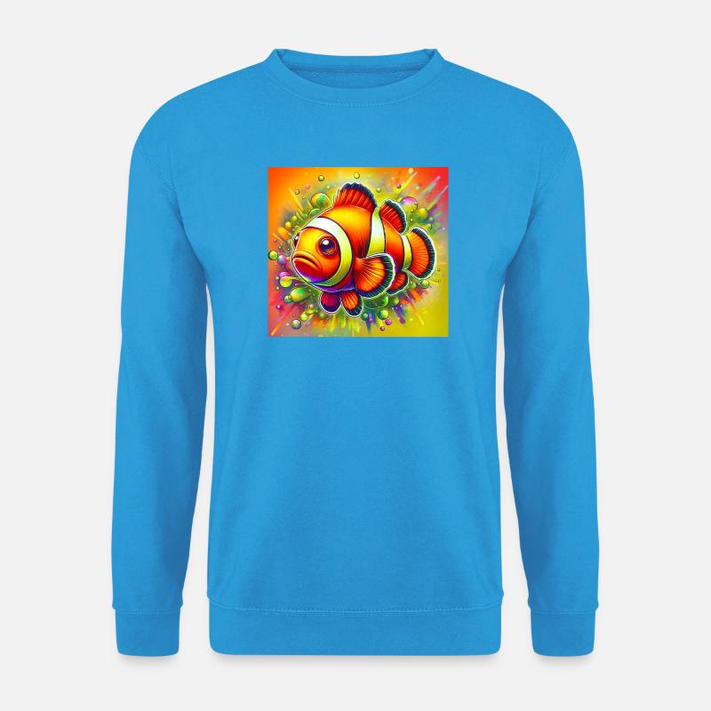 Clownfisch - Unisex Pullover - Meeresblau