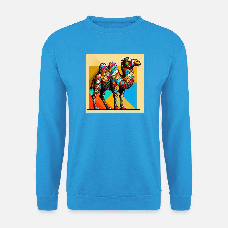 Kamel - Unisex Pullover - Meeresblau