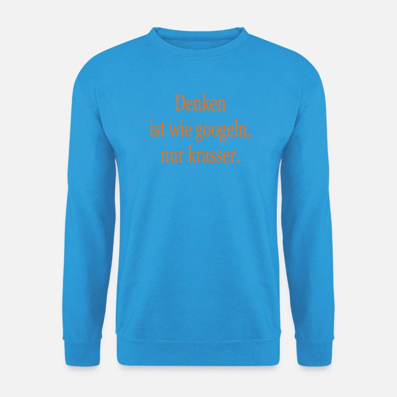 Denken - Unisex Pullover - Meeresblau