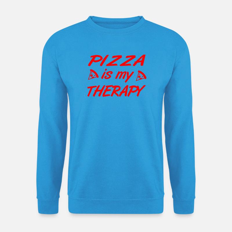 Pizza - Unisex Pullover - Meeresblau
