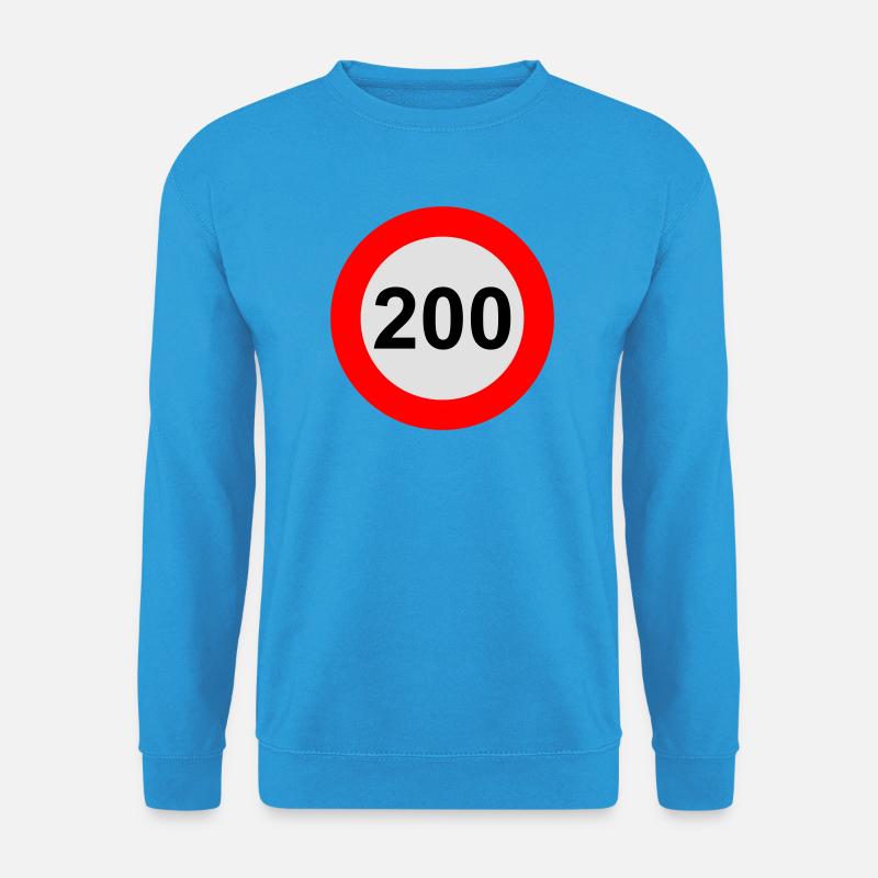Geschwindigkeitsbegrenzung 200 km/h - Unisex Pullover - Meeresblau