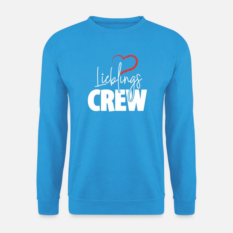 Lieblingscrew Herz - Unisex Pullover - Meeresblau