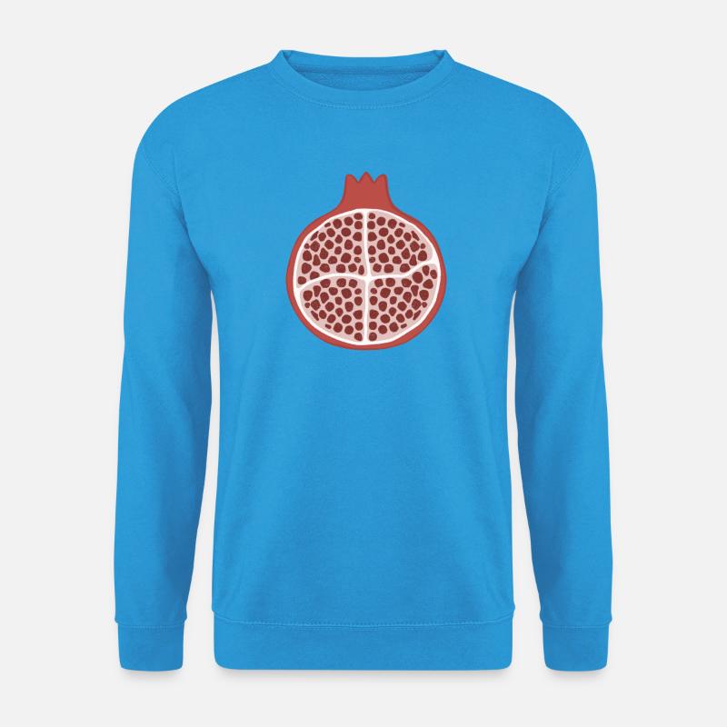 Granatapfel-Scheibe - Unisex Pullover - Meeresblau