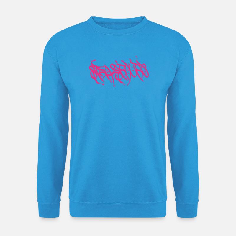 Pinker Strassburg Graffiti Schriftzug - Unisex Pullover - Meeresblau