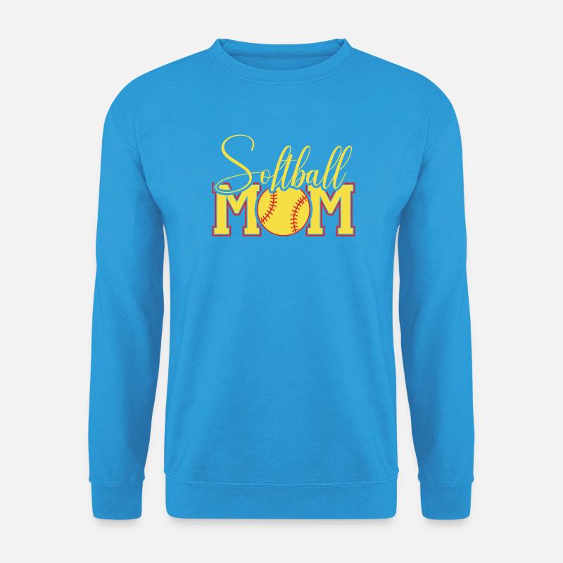 Softball Mama Ball Wappen - Unisex Pullover - Meeresblau