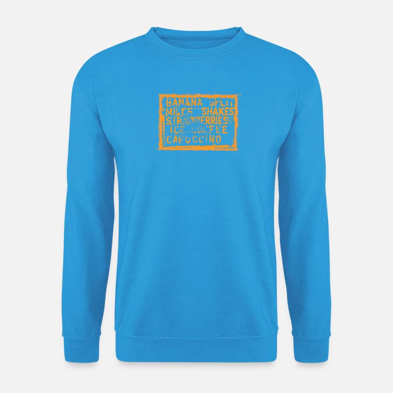 Banana Split Mix Pattern - Unisex Sweatshirt - sea blue