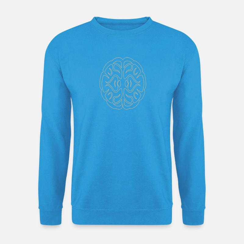 Brain01 - Unisex Pullover - Meeresblau