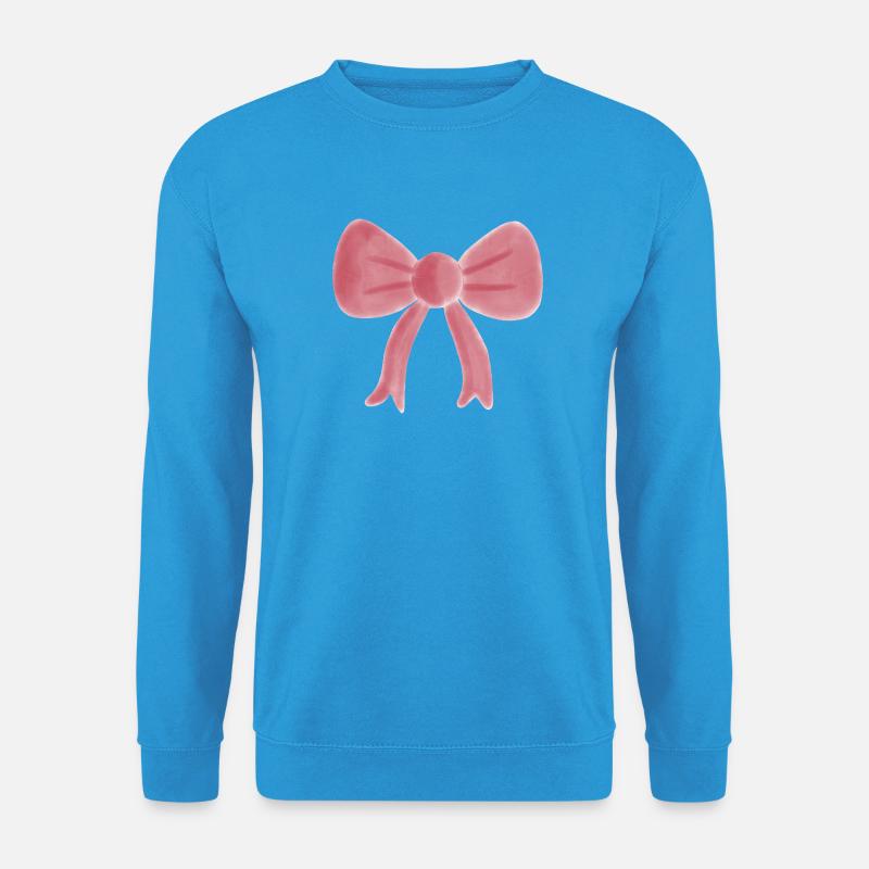 Pastellrosa Aquarellschleife - Unisex Pullover - Meeresblau