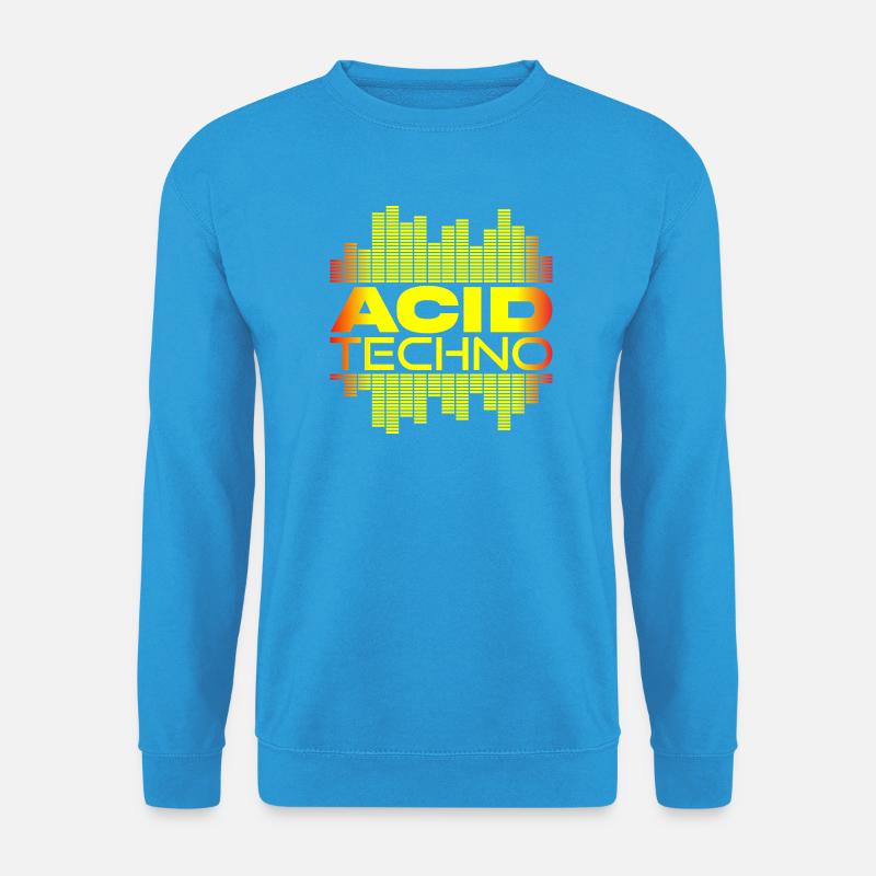 Acid Techno Puls - Unisex Pullover - Meeresblau