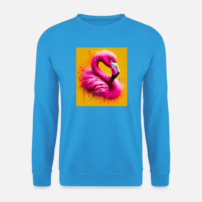 Flamingo - Unisex Pullover - Meeresblau