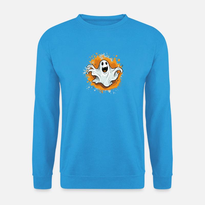 Spukgeist auf Farbsplash - Unisex Pullover - Meeresblau