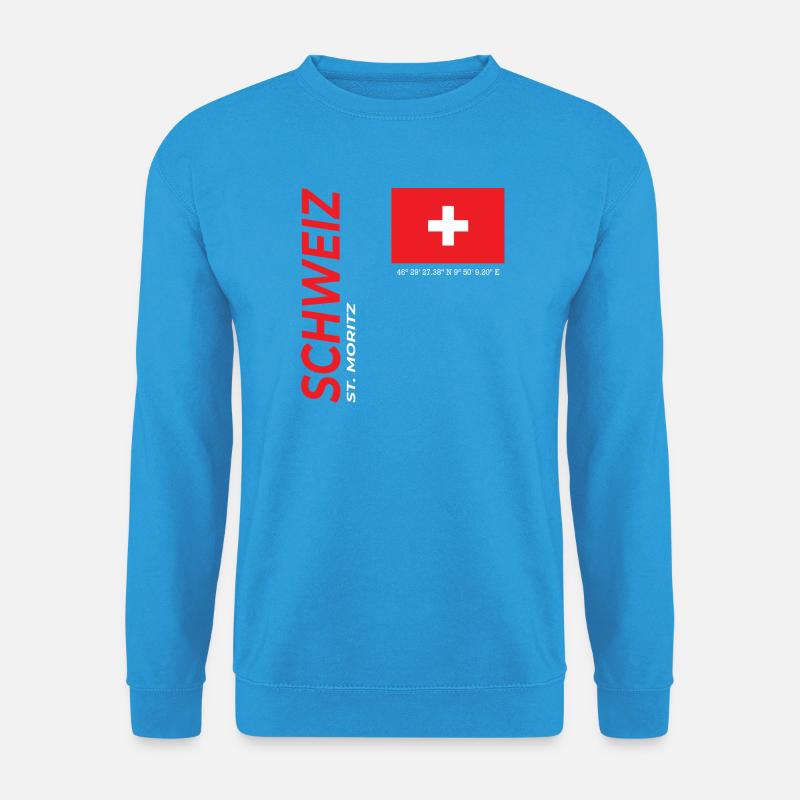 St. Moritz - Unisex Pullover - Meeresblau