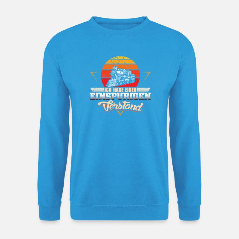 Modellbahn Modelleisenbahn Eisenbahn - Unisex Pullover - Meeresblau