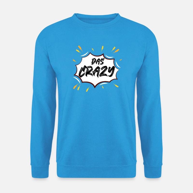 Das Crazy Comicburst - Unisex Pullover - Meeresblau