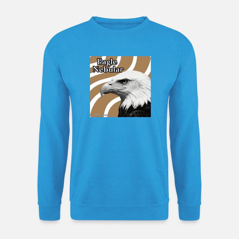 Adler Nebel Porträt - Unisex Pullover - Meeresblau