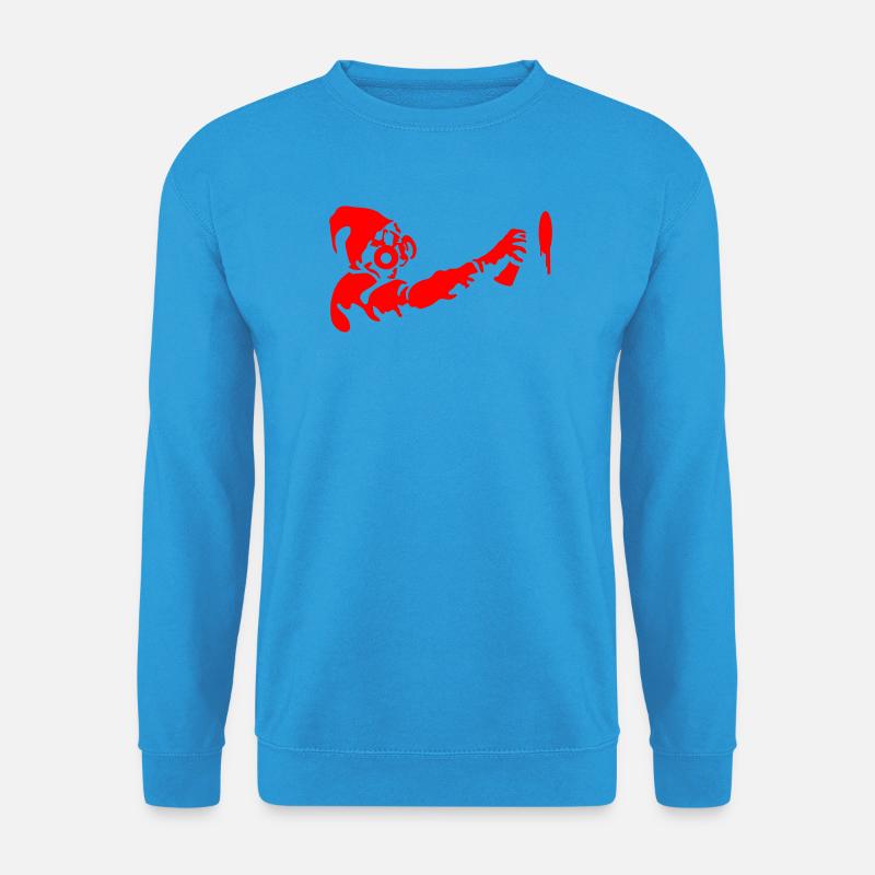 Graffiti Stencil - Unisex Pullover - Meeresblau