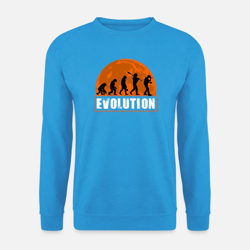 Funny Human Evolution Rapper - Unisex Sweatshirt - sea blue
