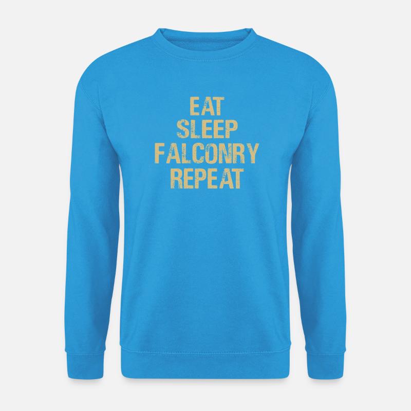 Falknerei Falkner Falknerin Beizjagd Greifvogel - Unisex Pullover - Meeresblau