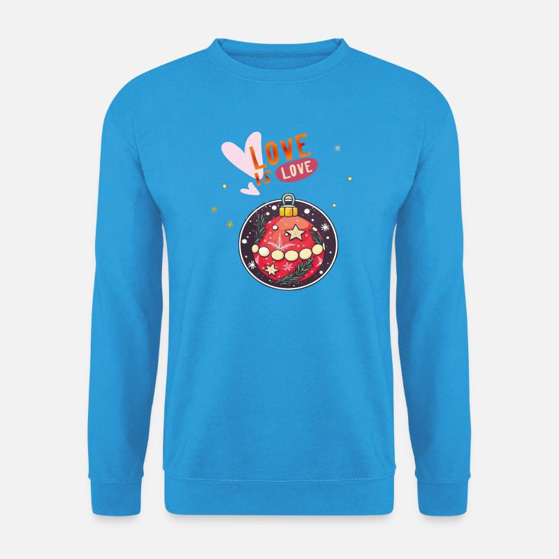 Weihnachtskugel - Unisex Pullover - Meeresblau