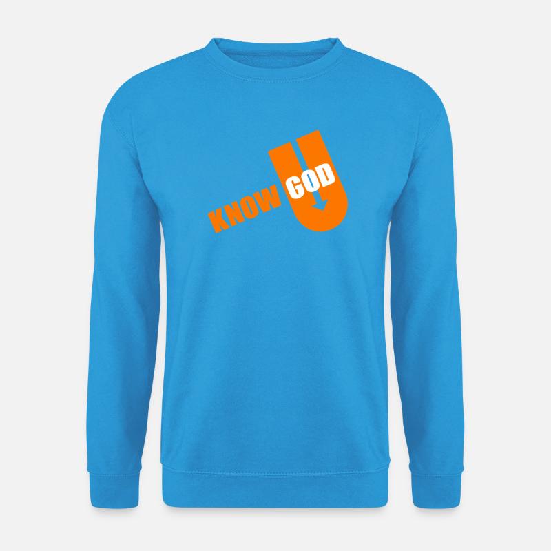 Known God Bold Typography - Unisex Pullover - Meeresblau