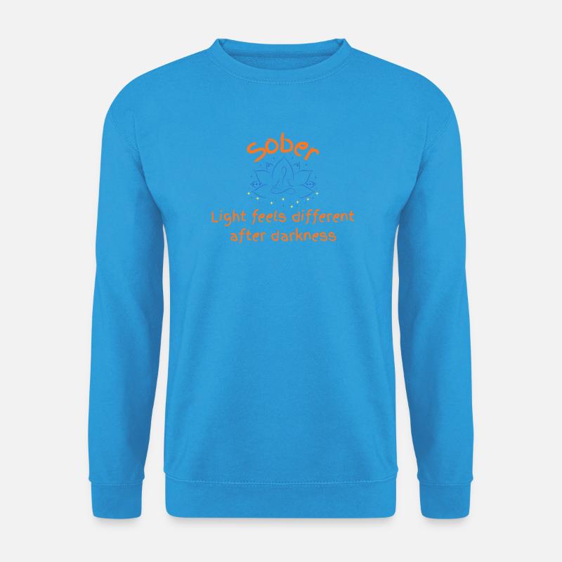 Nüchternes Licht nach der Dunkelheit - Unisex Pullover - Meeresblau