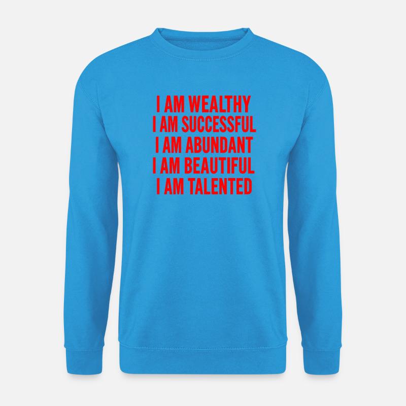 Du bist erstaunlich - Affirmationen - Unisex Pullover - Meeresblau