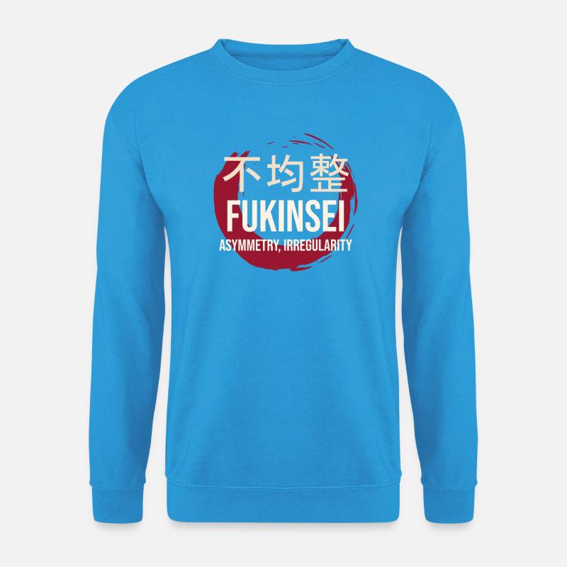 FUKINSEI-Asymmetrie-Kreis - Unisex Pullover - Meeresblau