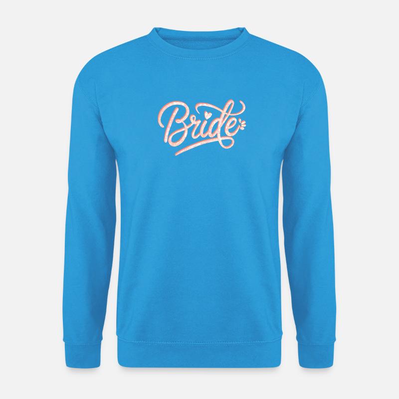 Brautglitzer Schrift - Unisex Pullover - Meeresblau