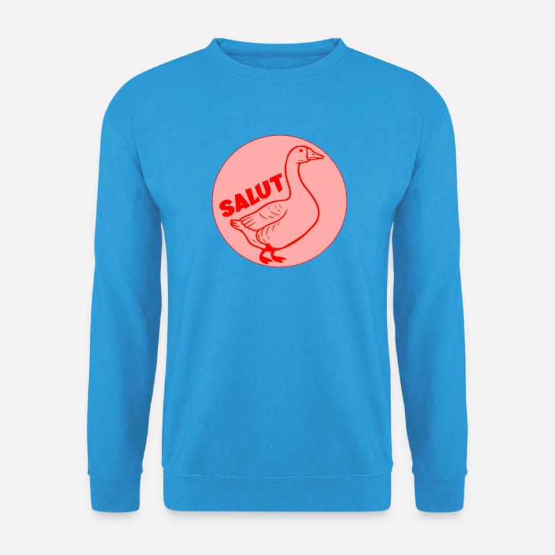 Fun Goose Hallo - Unisex Pullover - Meeresblau