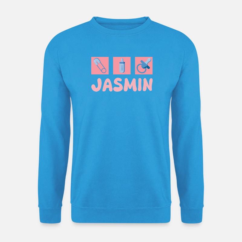Jasmin als Schnuller - Unisex Pullover - Meeresblau