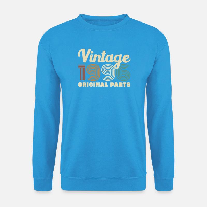 30 Jahre 1996 Vintage Retro Geburtstagsgeschenk - Unisex Pullover - Meeresblau