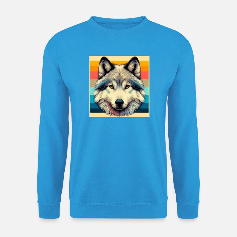 Wolf - Unisex Pullover - Meeresblau