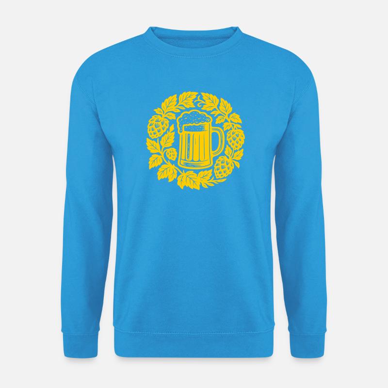 Bier kranz - Unisex Pullover - Meeresblau