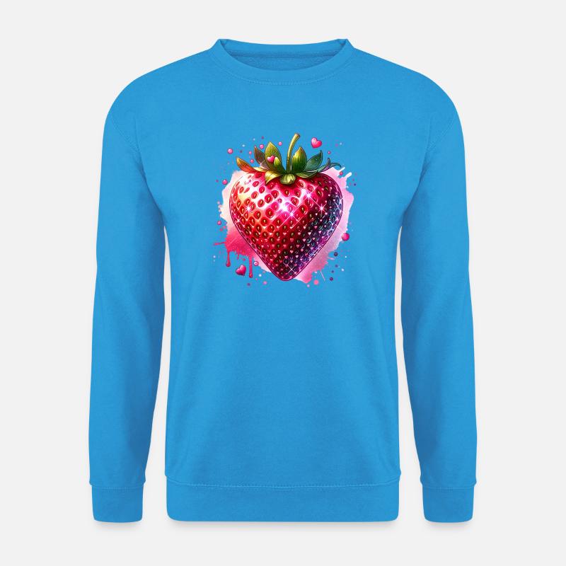 Karneval Kostüm Erdbeer - Unisex Pullover - Meeresblau