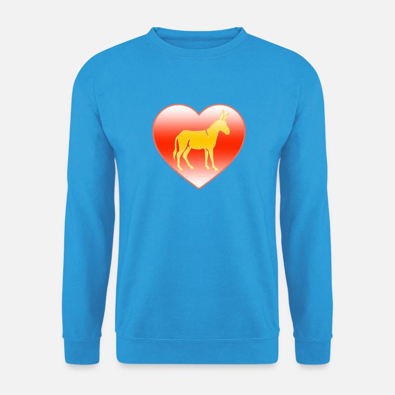 Esel - Unisex Pullover - Meeresblau