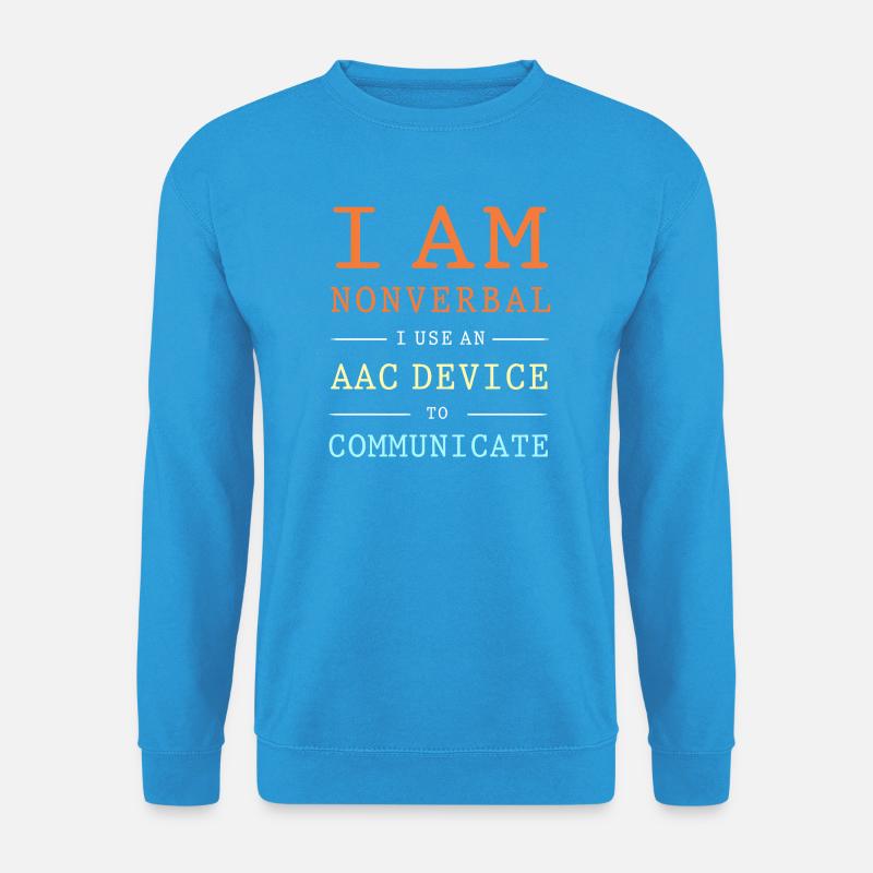 AAC Kommunikation SLP Gebärdensprache - Unisex Pullover - Meeresblau