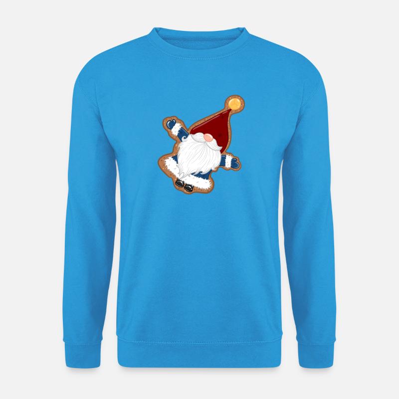 KeksSanta im Lebkuchenrahmen - Unisex Pullover - Meeresblau