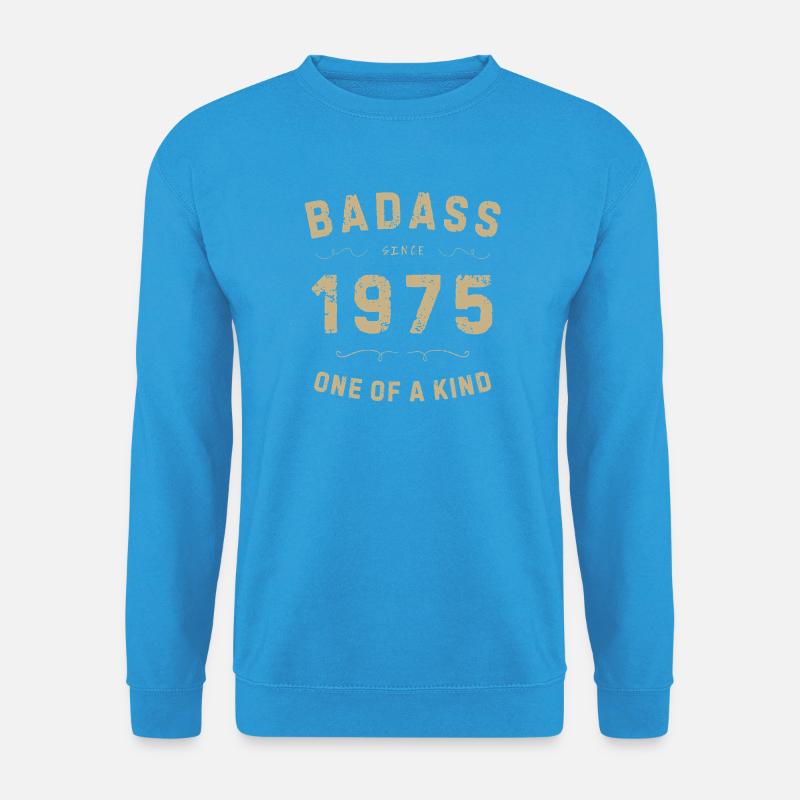 Badass 1975: Einzigartiger Retro-Stil - Unisex Pullover - Meeresblau