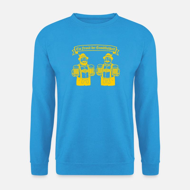 Bier männer - Ein Prosit der Gemütlichkeit - Unisex Pullover - Meeresblau