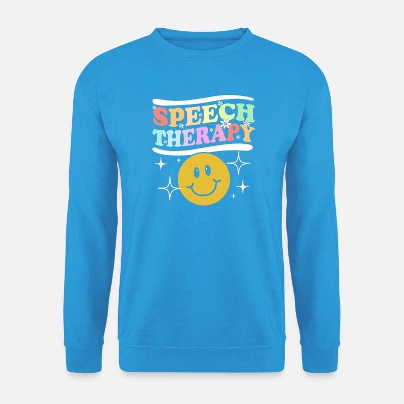 Logopädie Sprachtherapeut Logopäde - Unisex Pullover - Meeresblau
