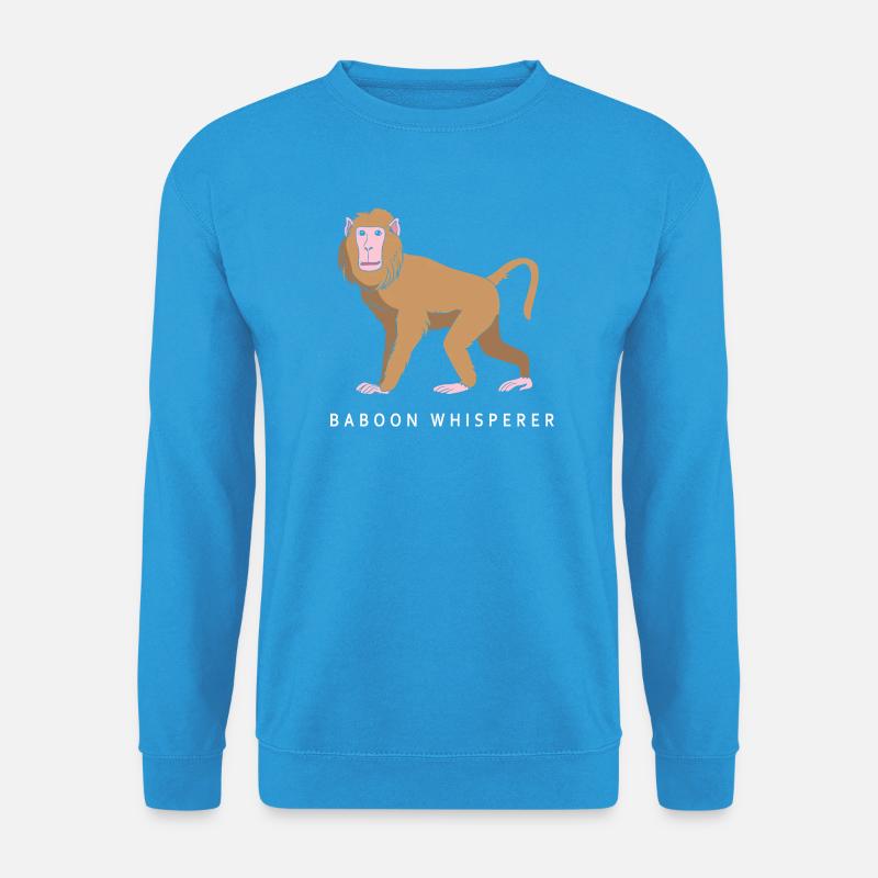 Baboon Baboon Primate Monkey Monkey - Unisex Sweatshirt - sea blue