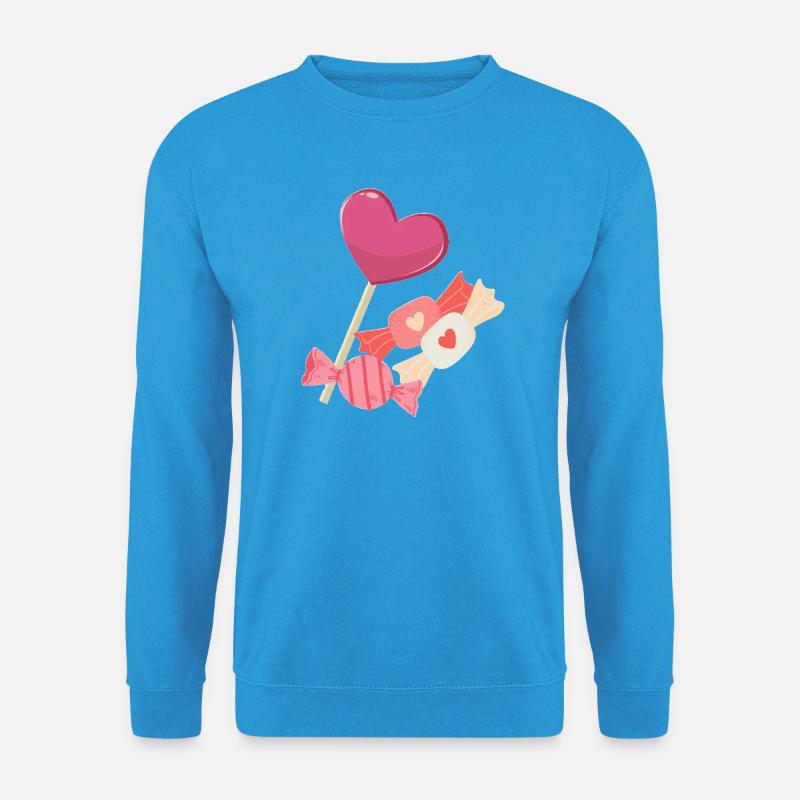 Bonbonherzen - Unisex Pullover - Meeresblau