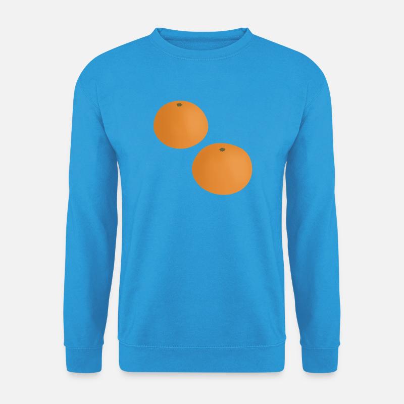 Mandarin-Orangen - Unisex Pullover - Meeresblau