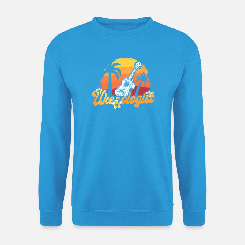 Hawaiian Ukulele Uke Uke-Ologist - Unisex Pullover - Meeresblau