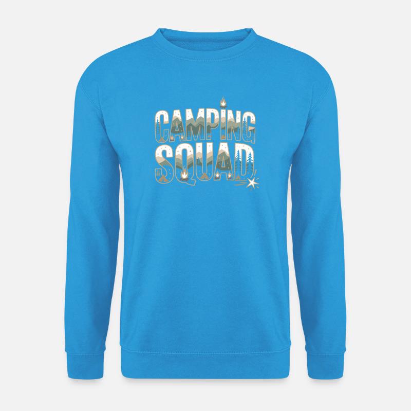 Camping Squad Waldabenteuer - Unisex Pullover - Meeresblau
