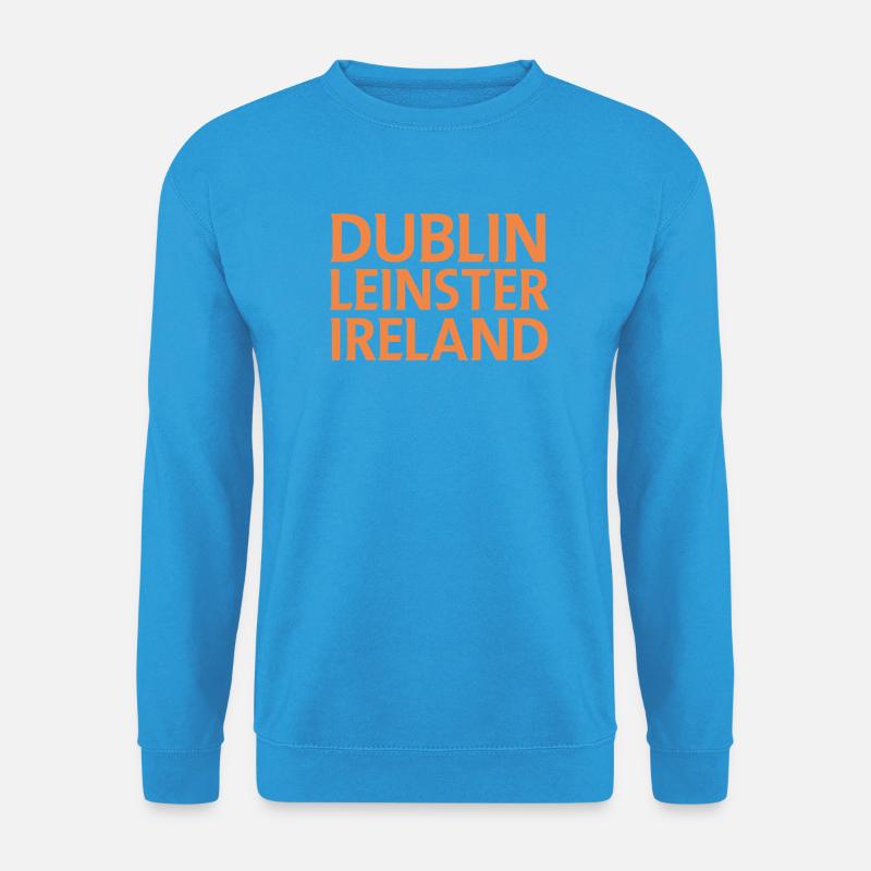 Dublin – Irland Textdesign - Unisex Pullover - Meeresblau