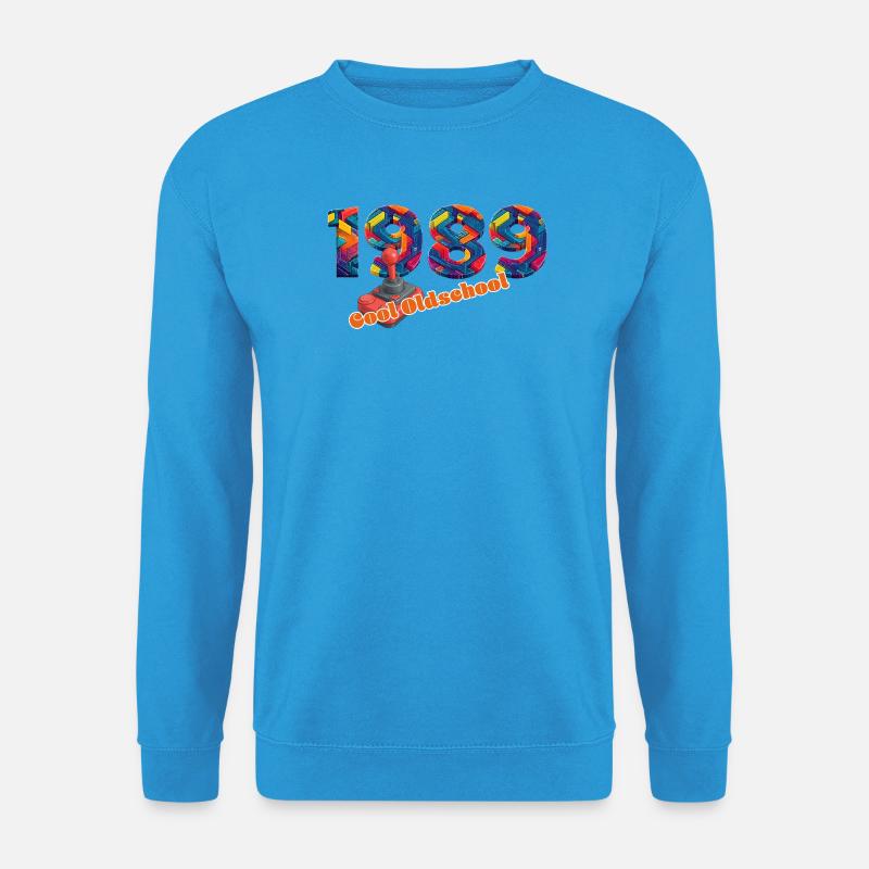 1989 – Retro Digital Gaming Stil - Unisex Pullover - Meeresblau